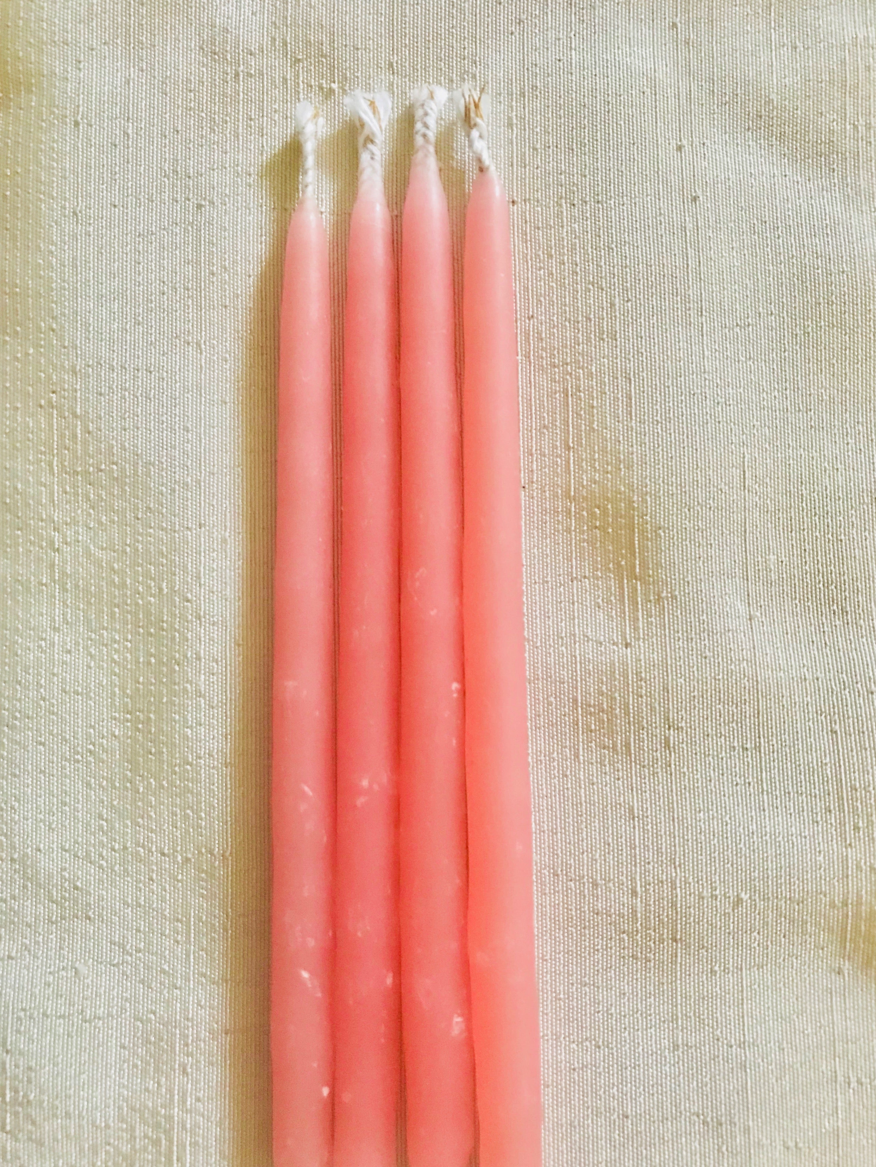 Beeswax Celebration Candles Pink