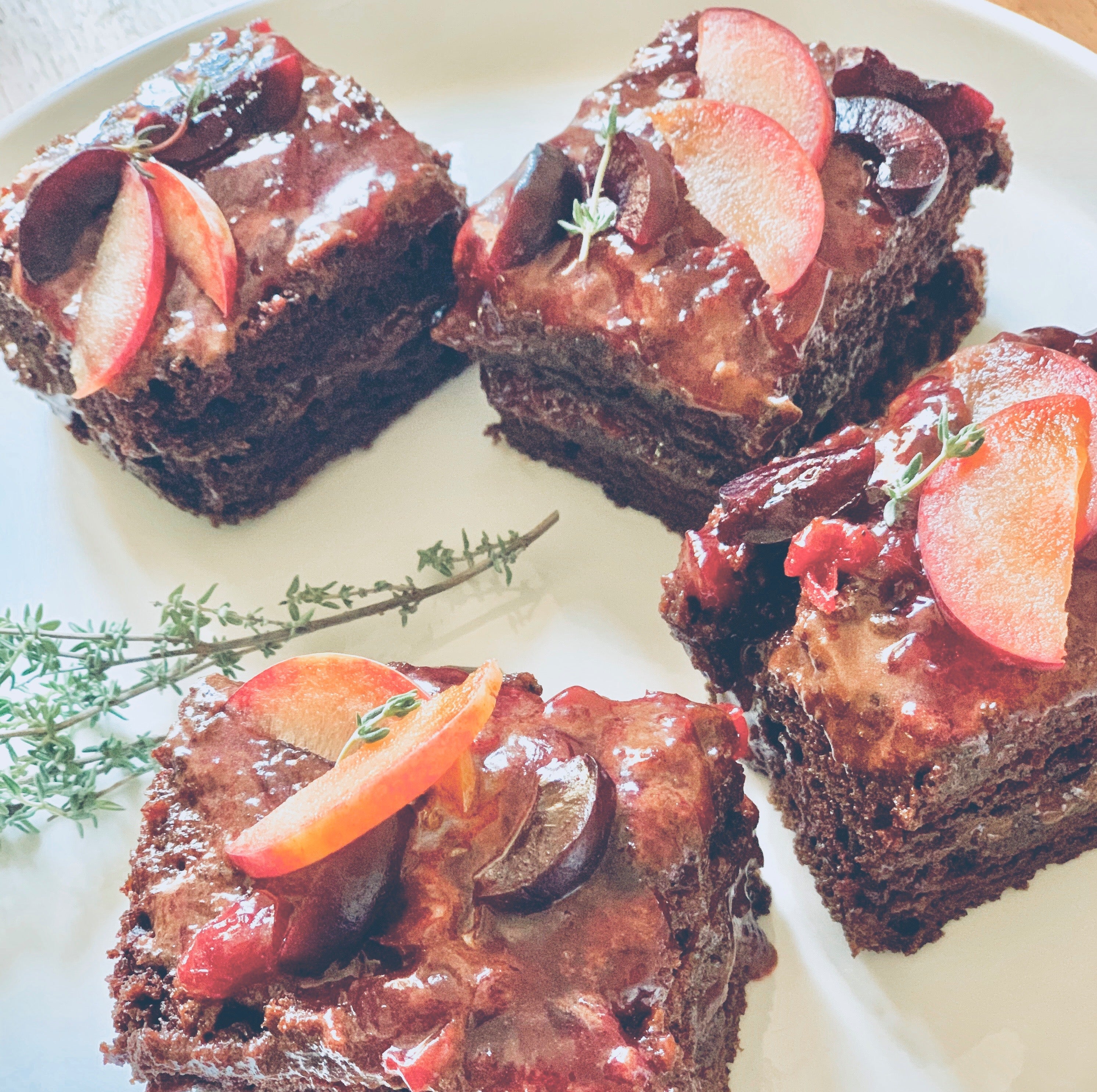 vegan dark chocolate cherry layer cake - The Baking Fairy