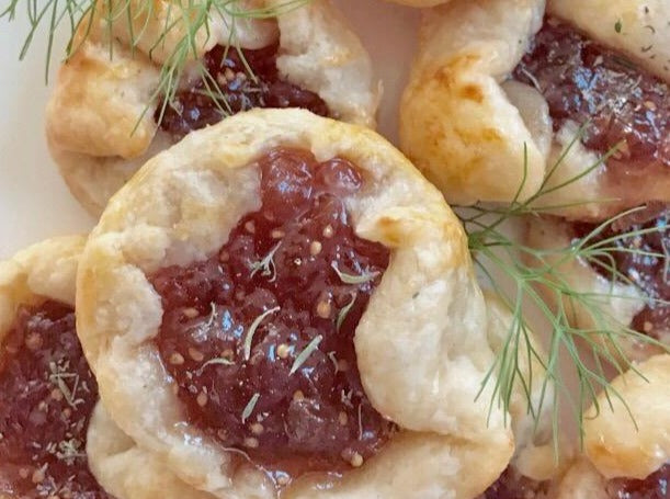 Fig and Thyme Jamblossoms Tarts