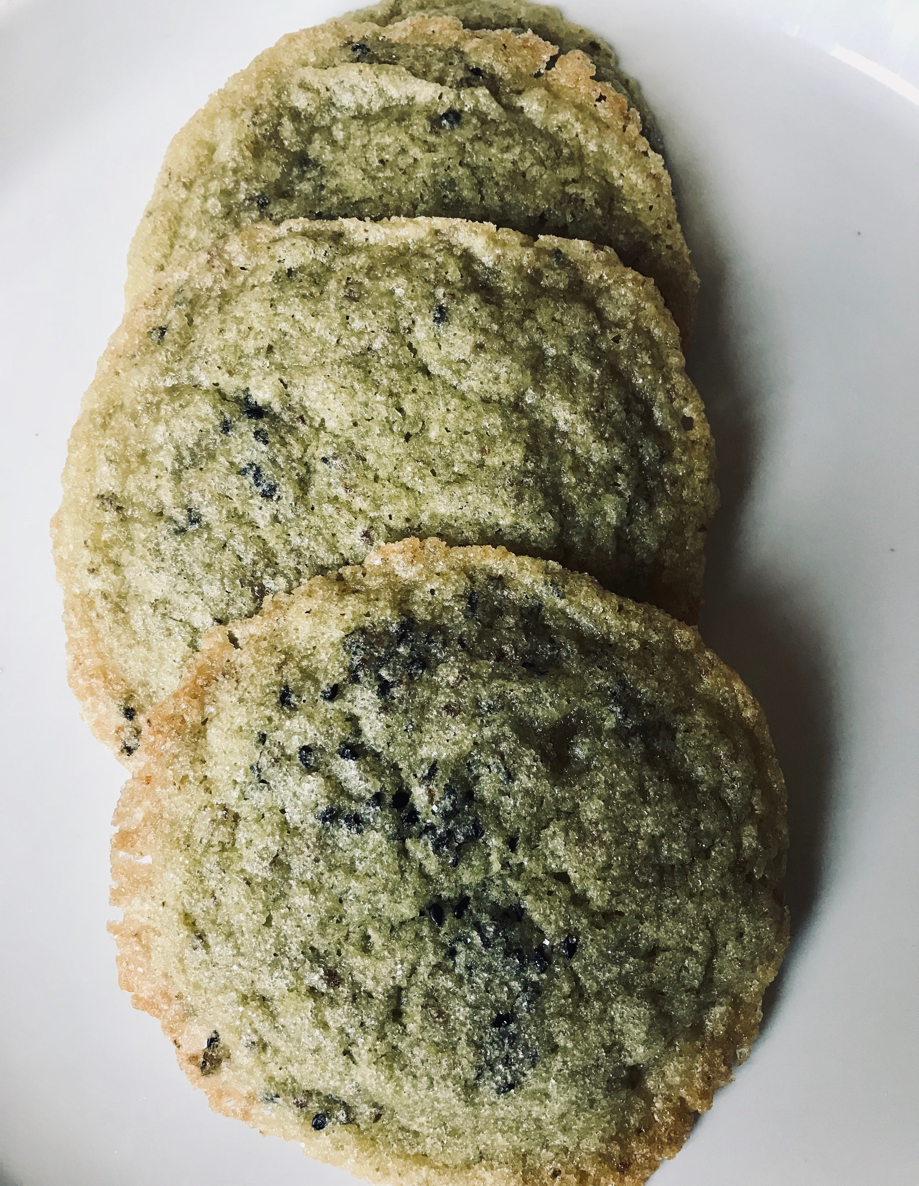 Vegan Matcha Black Sesame Cookies